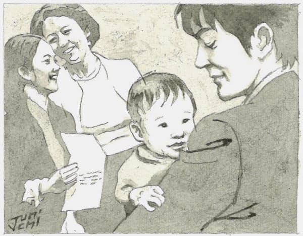 家族の変化を多様化として理解するのは容易だが実際に進行する事態は複雑だ=イラスト・よしおか じゅんいち