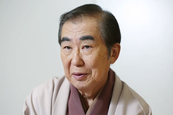 1943年大阪府生まれ。創作落語を作り続け、2003年から上方落語協会会長。12月1日に「芸能生活50周年　ファイナルステージ～またここから始まる～」を大阪市内で開催する
