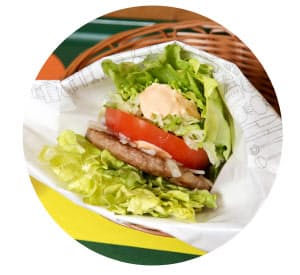 健康ブームを追い風に、レタスで挟むハンバーガー「モスの菜摘」などが好調