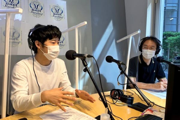 番組の配信でも感染対策は欠かせない（2020年6月、東京・渋谷のコミュニティFM「渋谷のラジオ」スタジオ内）