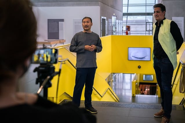 アート思考について講義する小川氏(中央)©Ars Electronica - Robert Bauernhansl