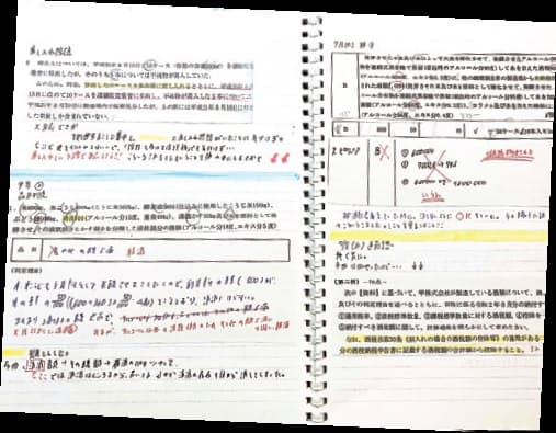 ノートには問題のコピーとともに、間違った理由や「次はどう攻略すべきか」を書き入れた