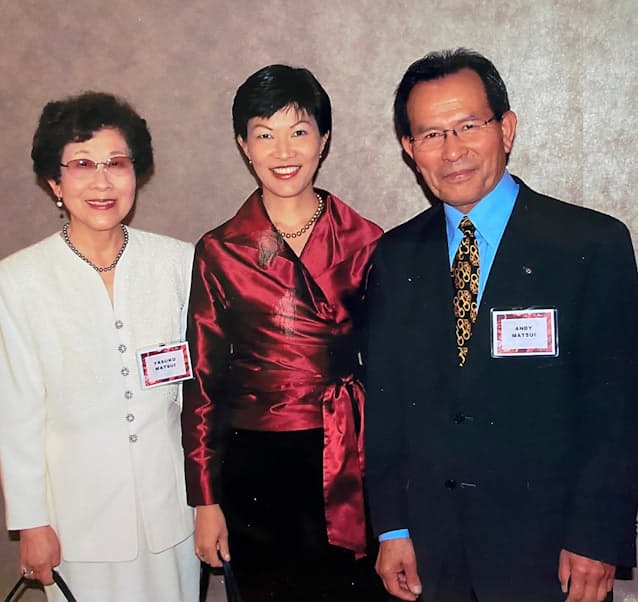 父アンディ氏(松井紀潔)と母メアリー氏(松井雍子)は大事なロールモデルという(2015年ごろ)