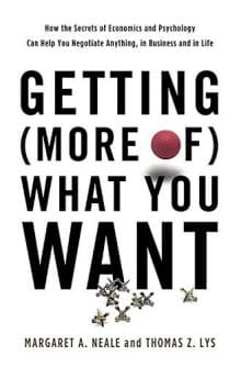 米国で出版された交渉術の著書「Getting (More of) What You Want」。近く邦訳の出版が予定されている