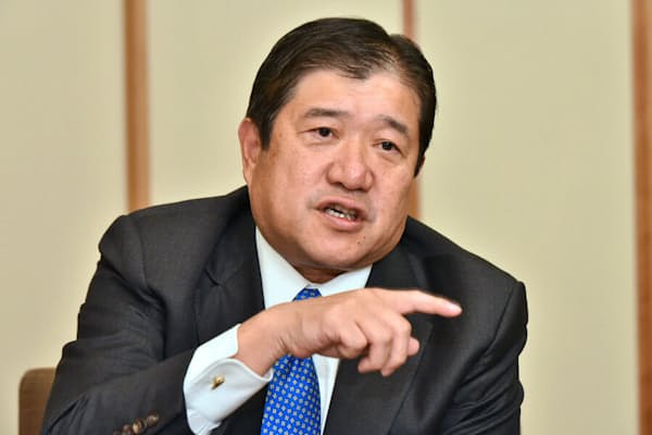 三井物産社長の安永竜夫氏（2017年11月）