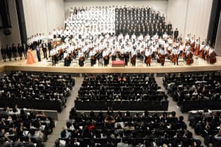 毎年12月に開く「第九」演奏会は大勢の市民が聴きにくる=宇都宮高校提供