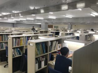 中学生用の自習室での「義務自習」時間(一部加工しています)