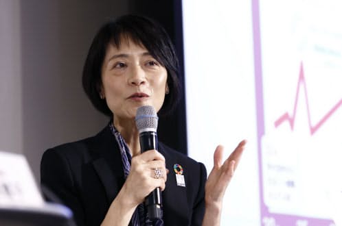 自らの強みを「現状に満足せず、常に今より良くできないかを考えていること」と分析する(写真/竹井俊晴、WOMAN EXPO TOKYO 2019にて)