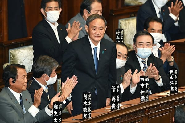 菅義偉首相は自民党の総裁選を圧勝で制した