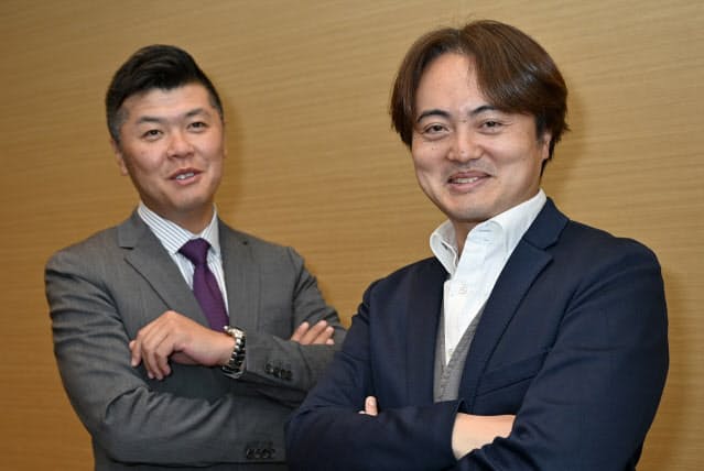 映画「新解釈・三國志」プロデューサー、松橋氏（右）と北島氏