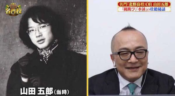 山田さんは「合格すると、縄と数学Iの問題集を渡された」と振り返る
